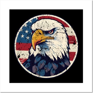 American Eagle. American Flag. Posters and Art